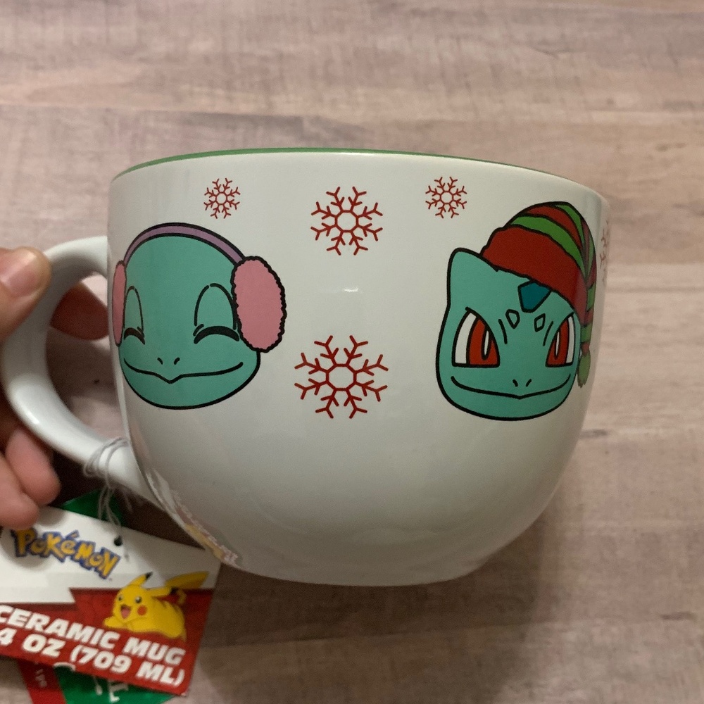Pokemon Ceramic Christmas Mug 24oz NWT